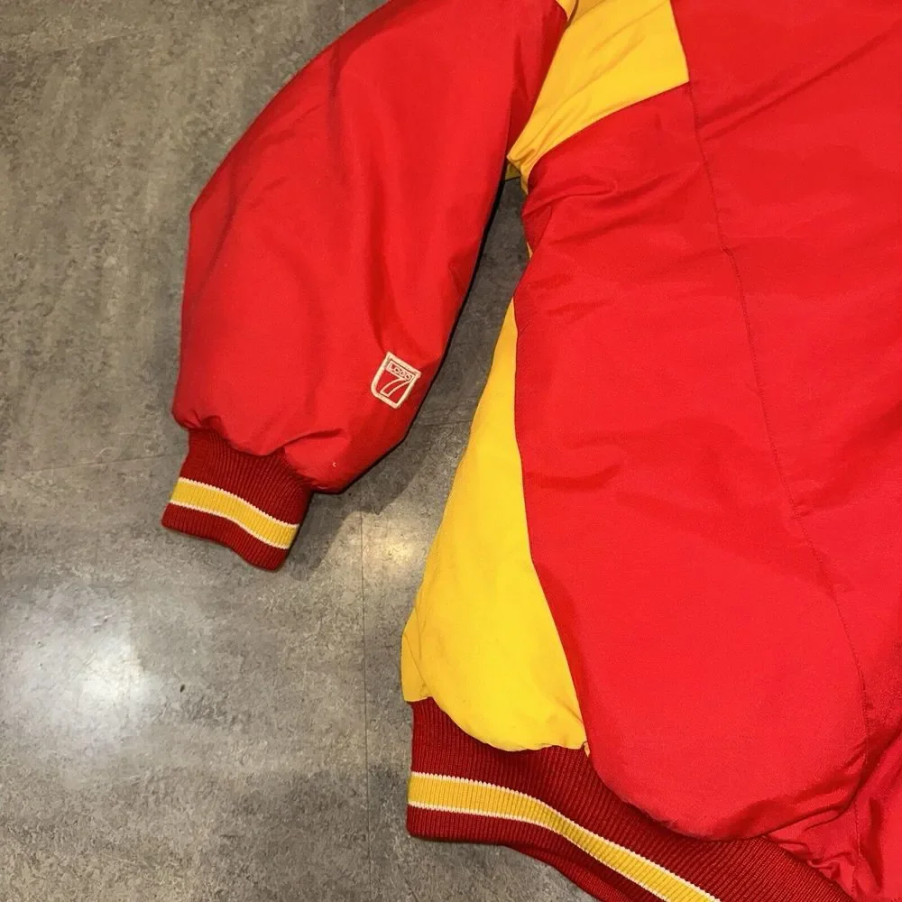 Vintage Kansas City Chiefs Puffer Jacket Logo 7 Size Medium